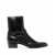 Saint Laurent Saint Laurent Wyatt 40 Harness Leather Ankle Boots Black