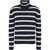 EA7 Ea7 Emporio Armani Striped High-Neck Sweater BLUE