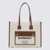 Burberry Burberry Cream Canvas And Brown Leather Freya Tote Bag NATURAL/TAN