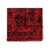 Alexander McQueen Alexander McQueen "Leopard Skull" Foulard RED