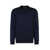 Stone Island Stone Island Blue Wool Crewneck Sweater With Logo Patch BLUE