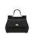 Dolce & Gabbana Dolce & Gabbana Black Leather Sicily Handle Bag Black