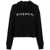 Givenchy Givenchy Logo Cotton Cropped Hoodie Black