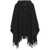 EA7 Ea7 Emporio Armani Fringed Wool Cape GREY