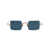 MATSUDA Matsuda Sunglasses BRUSHED GOLD BLUE GREY