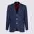 Brunello Cucinelli Brunello Cucinelli Blue Wool Blazer BLU COLORATO