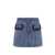 Self-Portrait Self-Portrait Cotton Mini Skirt BLUE