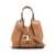 TOD'S Tod'S T Timeless Mini Leather Tote Bag Brown