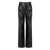 FEDERICA TOSI FEDERICA TOSI BLACK LEATHER EFFECT PANTS Black