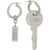 MM6 Maison Margiela "Tag And Key" Earrings SILVER