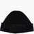 Neil Barrett Solid Color Wool Blend Gang Beanie Black