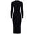 Pinko Pinko Limpidezza Ribbed Knit Midi Dress Black