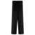 TOTÊME TOTEME Wide Leg Trousers In Fluid Viscose And Linen Black