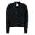 Allude Black Cardigan With V Neck In Wool And Cashmere Woman Black