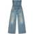 Diesel Diesel De-Bride Denim Strapless Jumpsuit BLUE