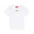 Diesel Diesel T-Uncutie-Long-Od T-Shirt With Injection-Moulded Oval D WHITE