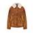 Golden Goose Golden Goose Split Leather Jacket BROWN