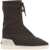 FEAR OF GOD Knit Hi Ankle Boots BROWN