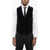 Tagliatore Flush Pocketed Velour Vest Black