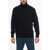 C.P. Company Wool-Blended Turtleneck Sweater With Cuffs Blue