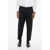 Dolce & Gabbana Pinstriped Wool Cropped Fit Pants Black