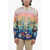 Casablanca Printed Silk Long Sleeved Shirt Multicolor