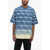 Jil Sander Crew Neck Blue Sky Printed Cotton T-Shirt Light Blue