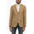 CORNELIANI Cc Collection Half-Lined Linen Blazer With Flap Pockets Beige