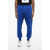 Alexander McQueen Brushed Cotton Sweatpants With Cuffs Blue