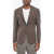 CORNELIANI Circle Unlined Linen And Silk Blazer With Patch Pockets Brown