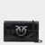 Pinko Pinko Black Leather Love One Wallet Shoulder Bag Black