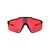 100% 100% Sunglasses SOFT TACT BLACK - HIPER RED MULTILAYER MIRROR LENS