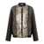 Alberta Ferretti Alberta Ferretti Sequin Satin Bomber Jacket Black