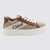 Chloe Chloé White And Brown Canvas Lauren Sneakers WHITE