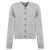 Calvin Klein Calvin Klein Cashmere Blend High V-Neck Cardi Clothing GREY