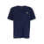 MAISON KITSUNÉ Blue T-Shirt With Fox Head Patch In Cotton Man BLUE