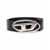 Diesel Diesel B-1Dr Leather Belt With D Buckle Black