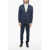 CORNELIANI Cc Collection Cotton Blend Suit With Notch Lapel And Patch P Blue