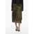 Max Mara Suede Fringed Skirt Green