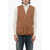 Carhartt Front Zipped Heston Cotton Vest Brown