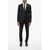 CORNELIANI Trend Virgin Wool Side Vents Notch Lapel 2-Button Suit Black