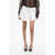 LUDOVIC DE SAINT SERNIN Popeline Pleated Skirt With Lace-Up Detail White