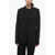 Rick Owens Luxor Wool Blend Fogpocket Blazer With Double Split Black