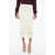 Bottega Veneta Ribbed Ruffled Skirt White