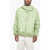 Jil Sander Recycled Poliester Hooded Windbreaker With Visor Green