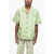 Jil Sander Nylon Oversized Bowling Shirt Green