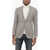 CORNELIANI Cc Collection Houndstooth Wool Blend Blazer With Patch Pocke Beige