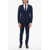 Brian Dales Single-Breasted Wool Blend Suit With Nocth Lapel Blue