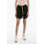 Rick Owens Edfu Satin Pentaboxers Shorts With Elastic Waistband Black