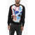 Alexander McQueen Crew Neck Neon Jacquard Fabric Sweater Black